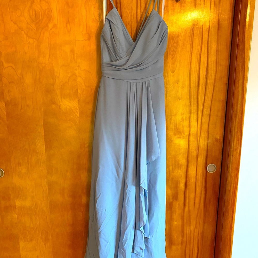 A beautiful floor length gown.